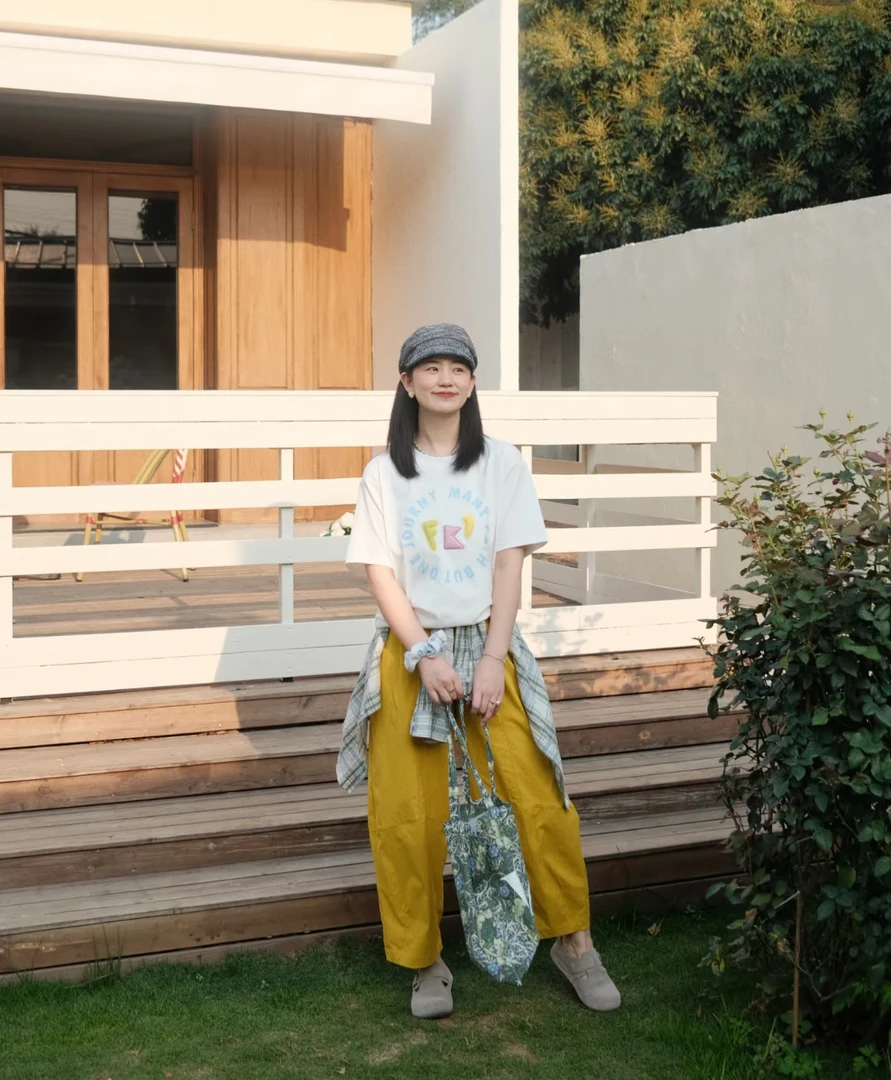 【胜华优选】新款宽松版型下午茶廓形遮肉气球裤6519