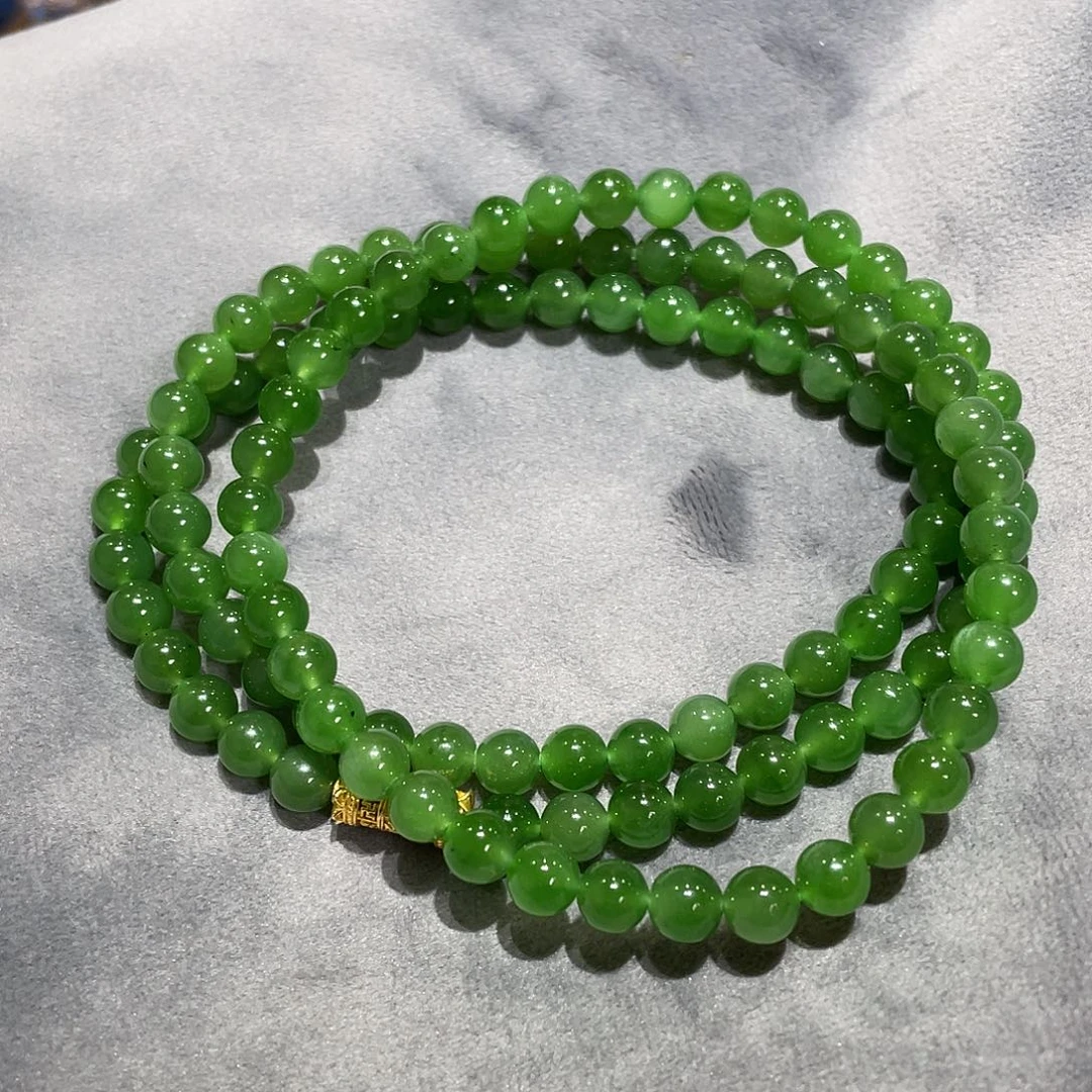 和田玉（碧玉）未镶嵌项链