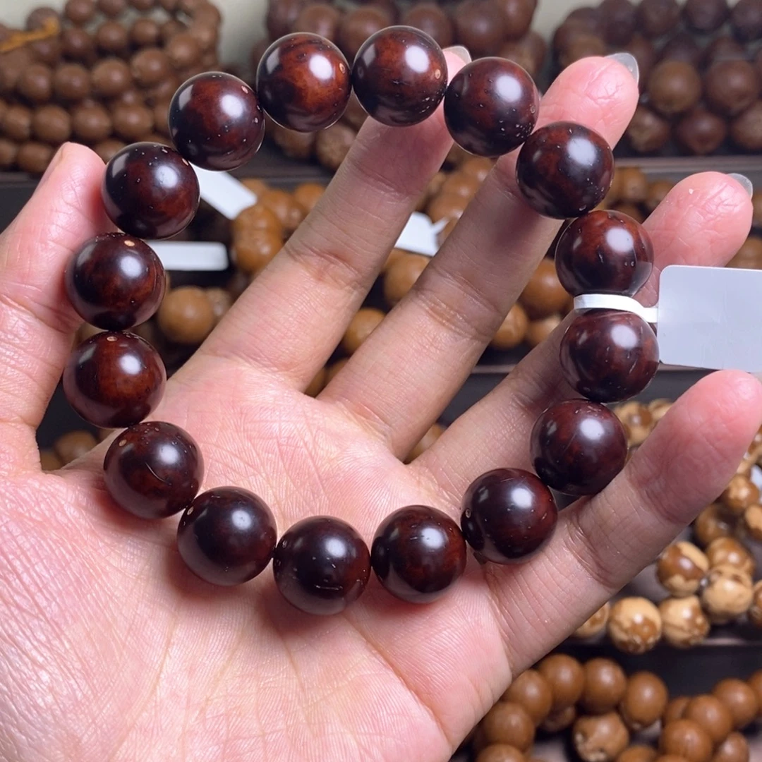 梦***里紫金鼠手串14光珠