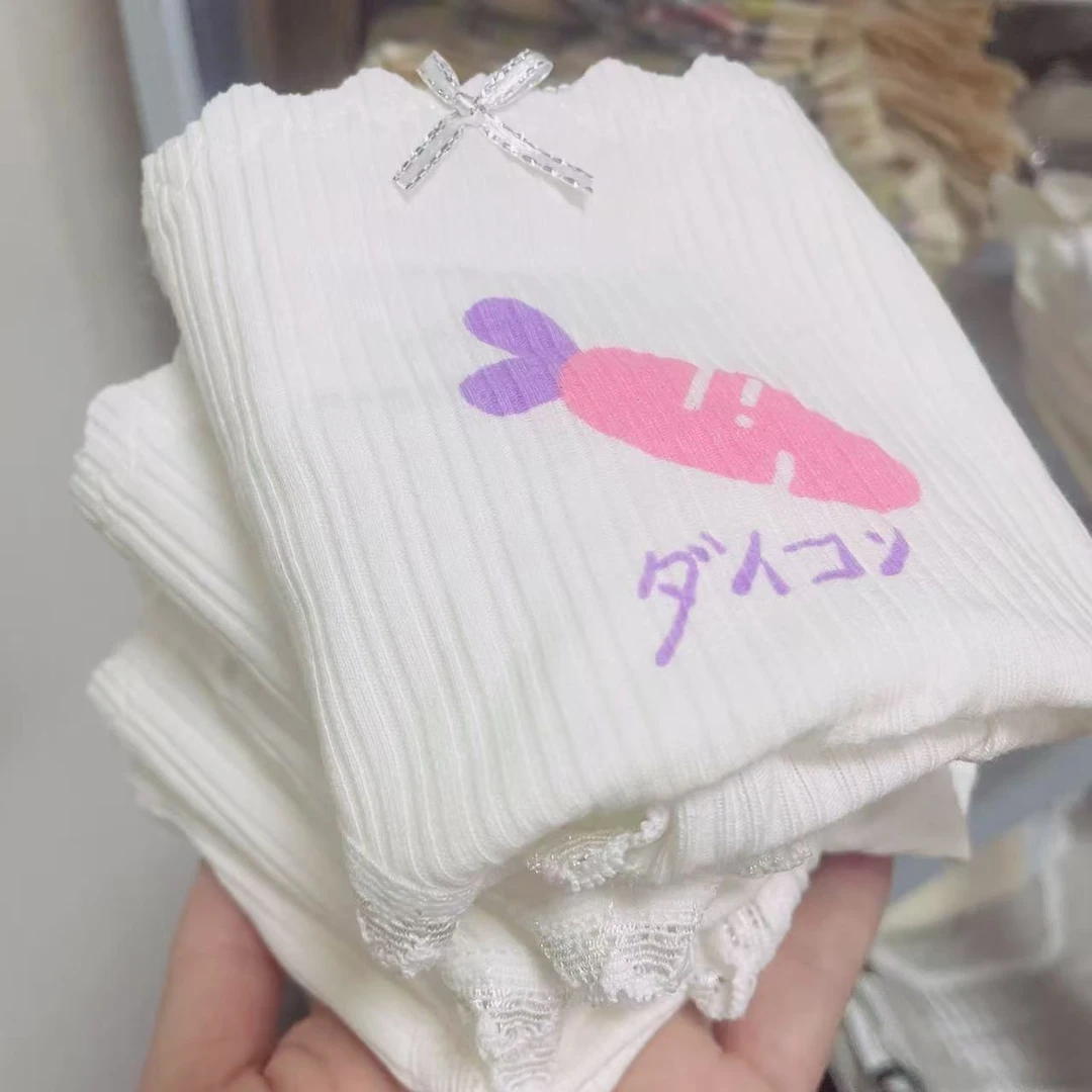 5条/特价福利/石墨烯底档/卡通棉内裤螺纹棉女士学生少女三角裤头