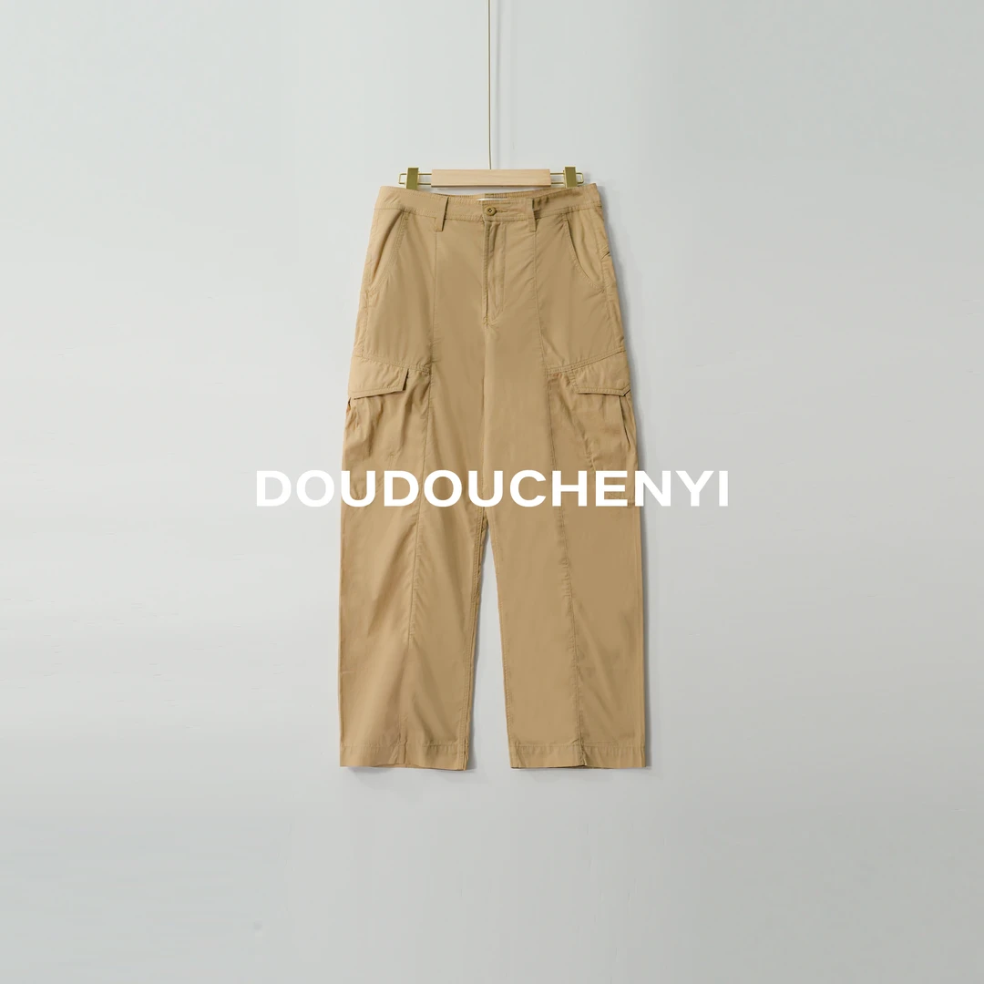 【DOUDOUCHENYI】“工域”100棉多口袋工装风休闲裤-JH25122