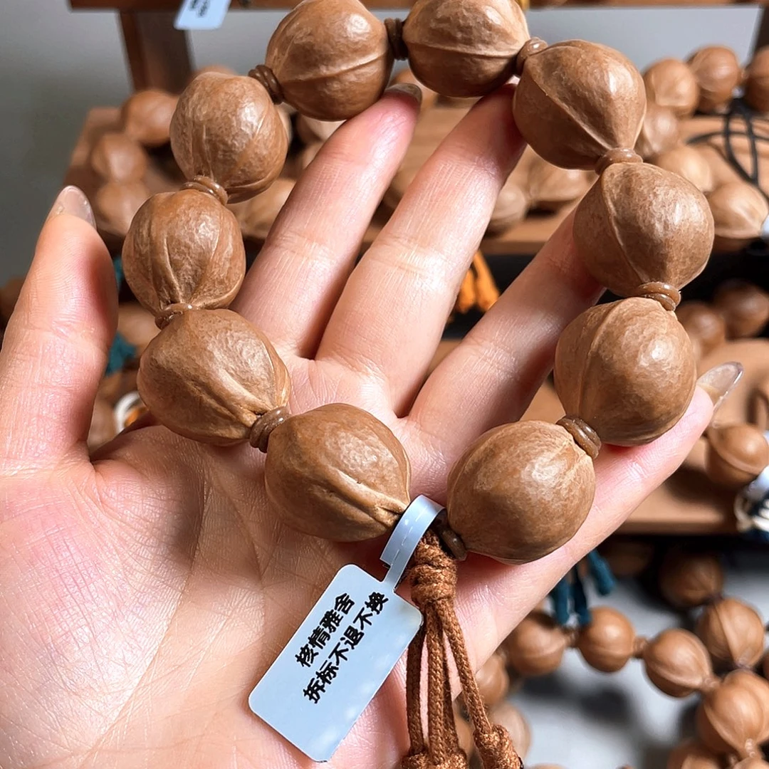 鱼***进手串/手链橄榄核22/26梅林铁核