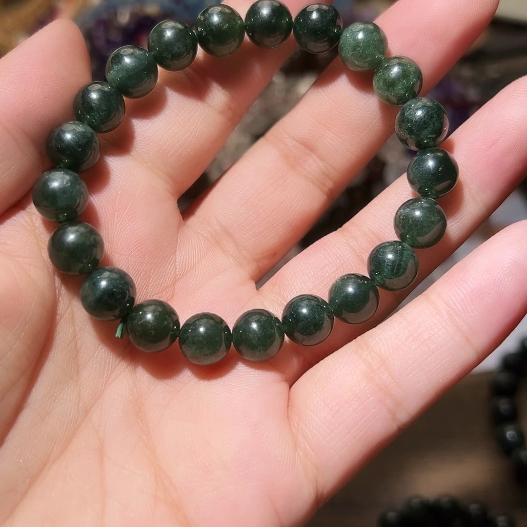 水晶手链未镶嵌绿幽灵满盆滴水不漏