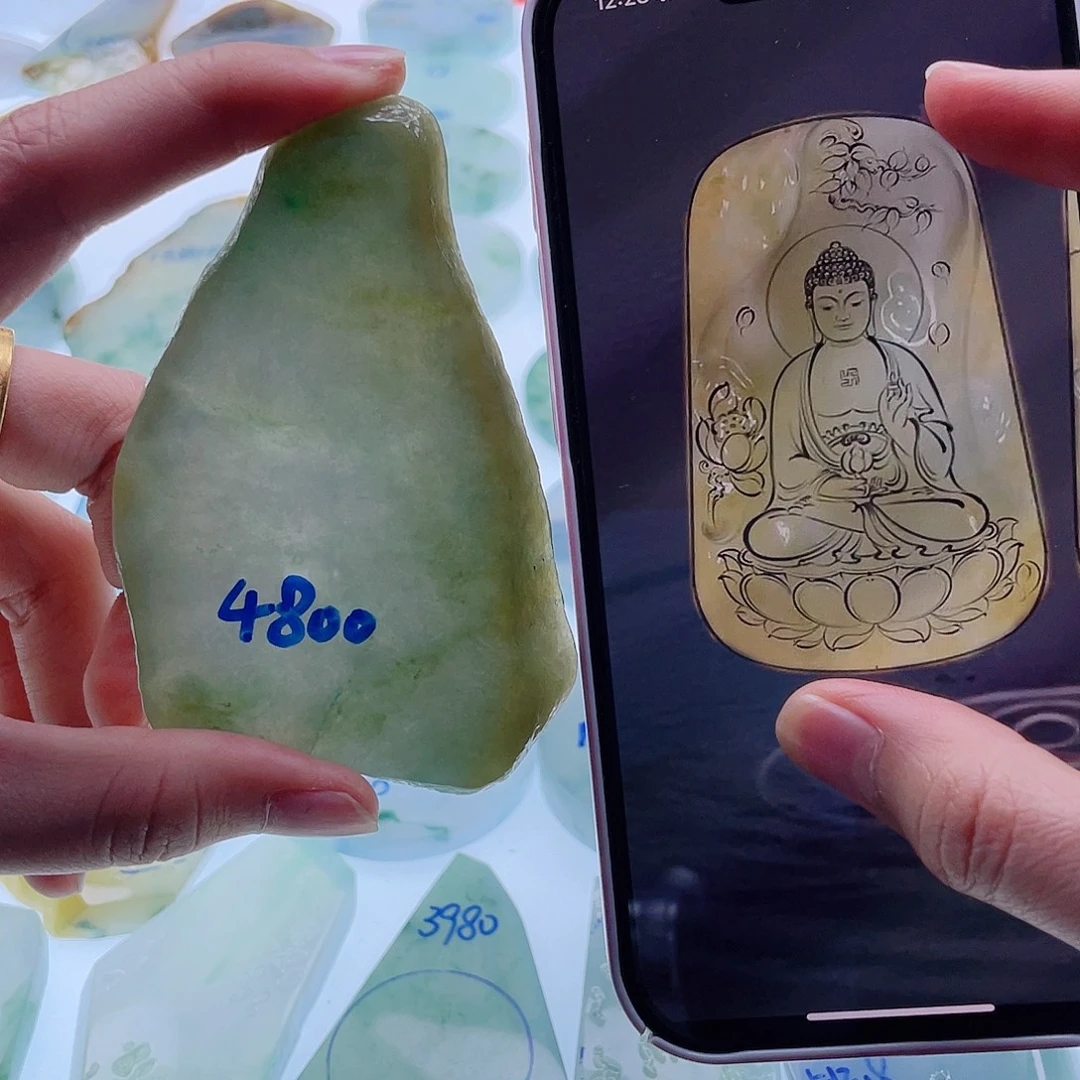 定制翡翠未镶嵌天然