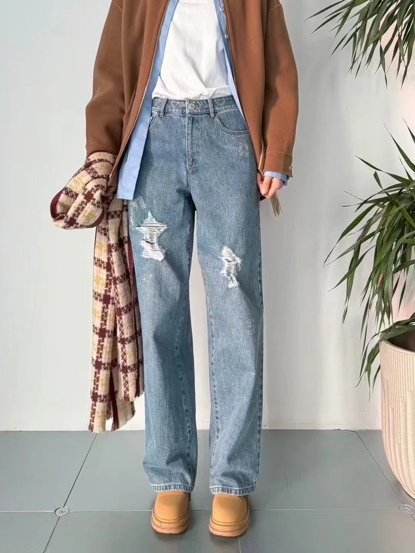 阿玛施新款牛仔裤