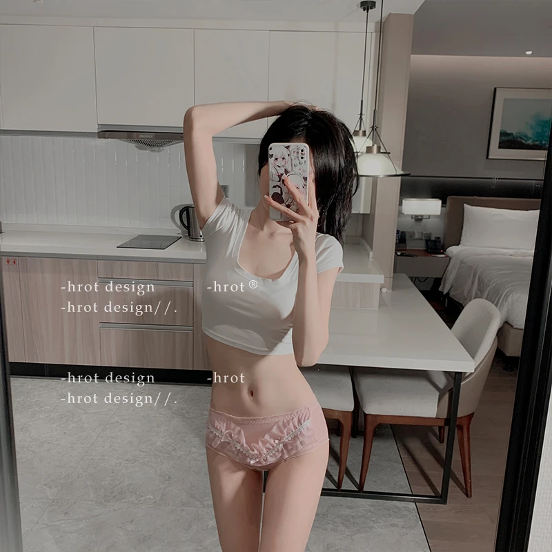 N0147*日系甜美蕾丝网纱性感内裤低腰洛丽塔纯欲少女三角裤女