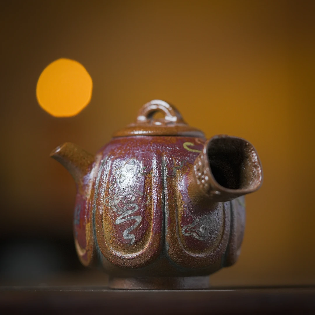 敦煌古韵-观羽柴烧-紫砂壶（观羽0423）