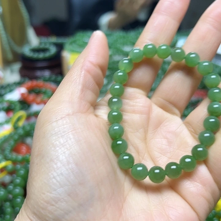 和田玉（碧玉）未镶嵌手链