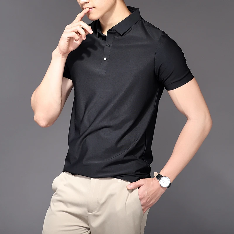 短袖无痕男Polo衫t恤男装透气休闲