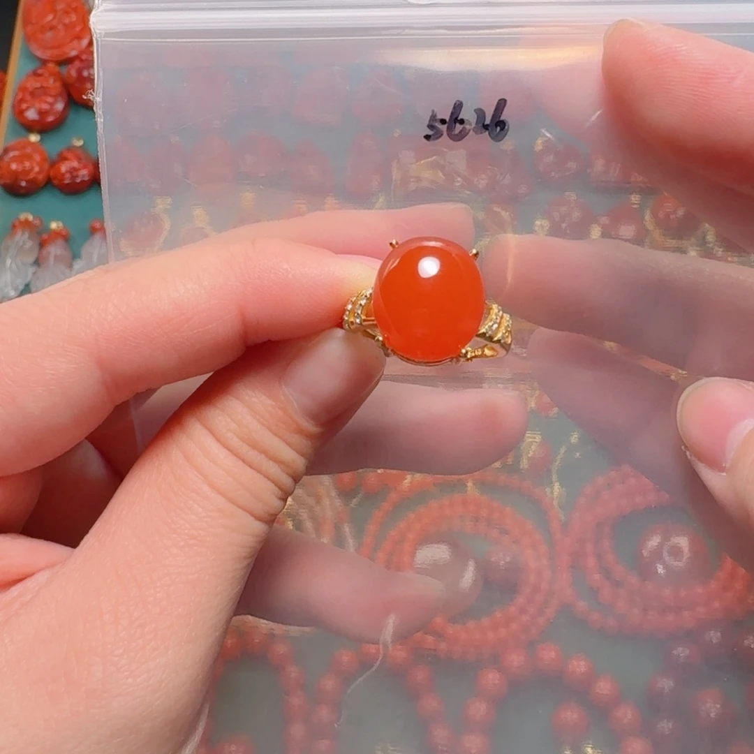 南红玛瑙南红银S925镶嵌