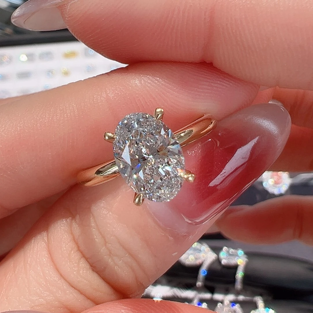 实验室培育钻石18K金镶嵌@@00031469