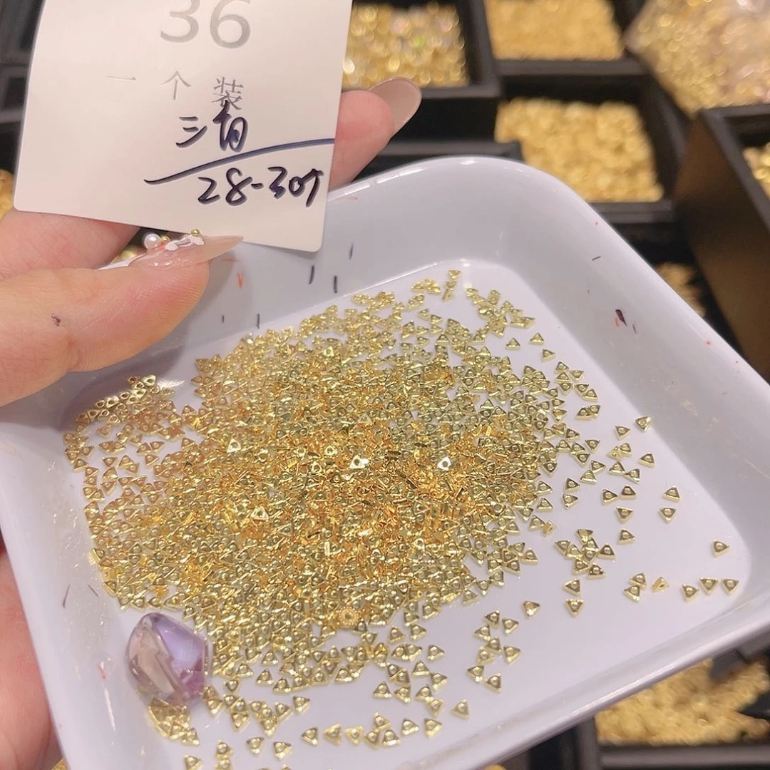 紫晶珠宝半成品银S925镀金镶嵌36