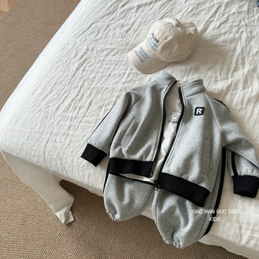 儿童韩版春秋新款夹克运动外套