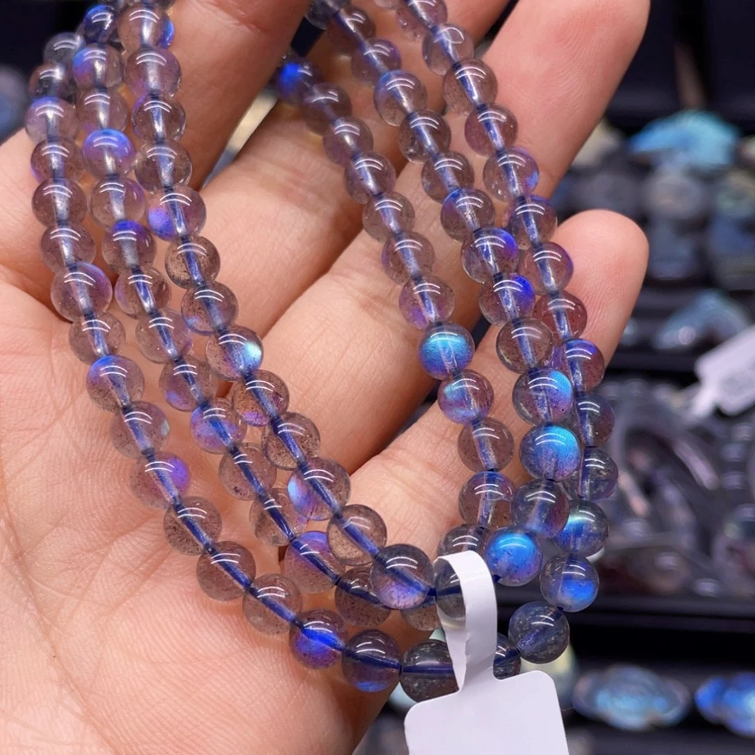 长石手串未镶嵌陈*肉5.9左右