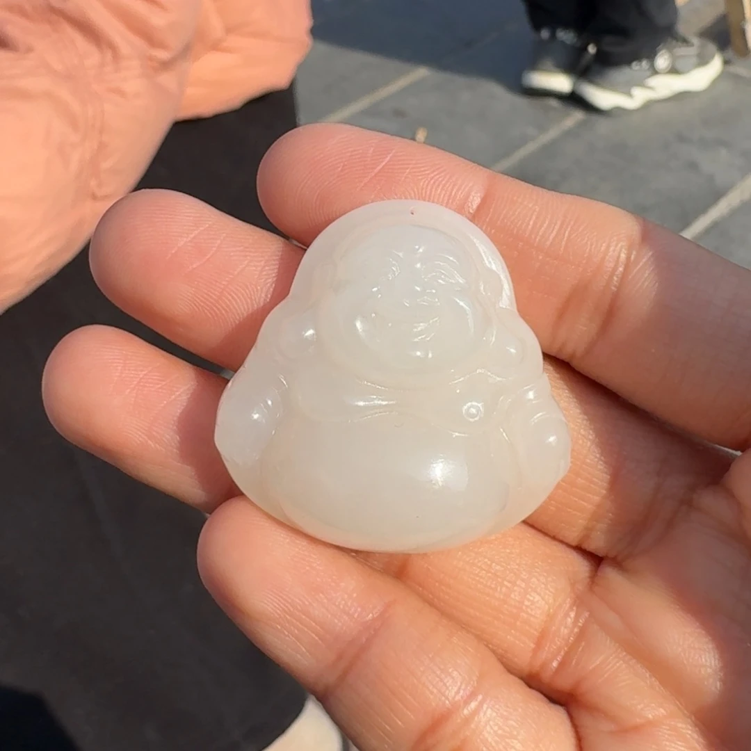 和田玉颈饰未镶嵌白玉35佛TZ多样性拍一发一