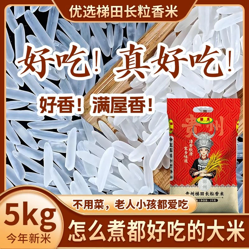 5kg煲仔饭米长新鲜梯田长粒香米10斤新米香米软糯