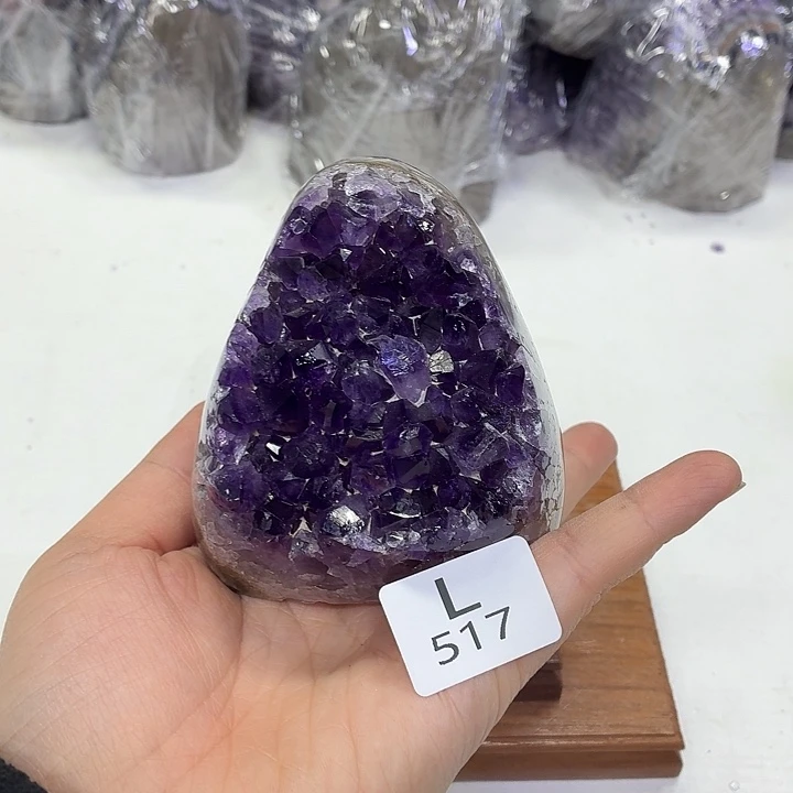 水晶摆件未镶嵌天然紫水晶