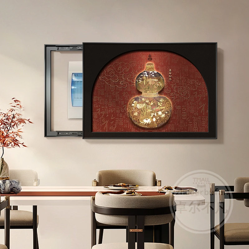 中古风葫芦电表箱配电箱电表箱挂画2025最新款高级感