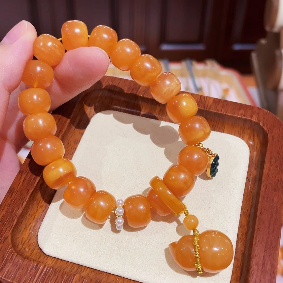 蜜蜡手链未镶嵌手串