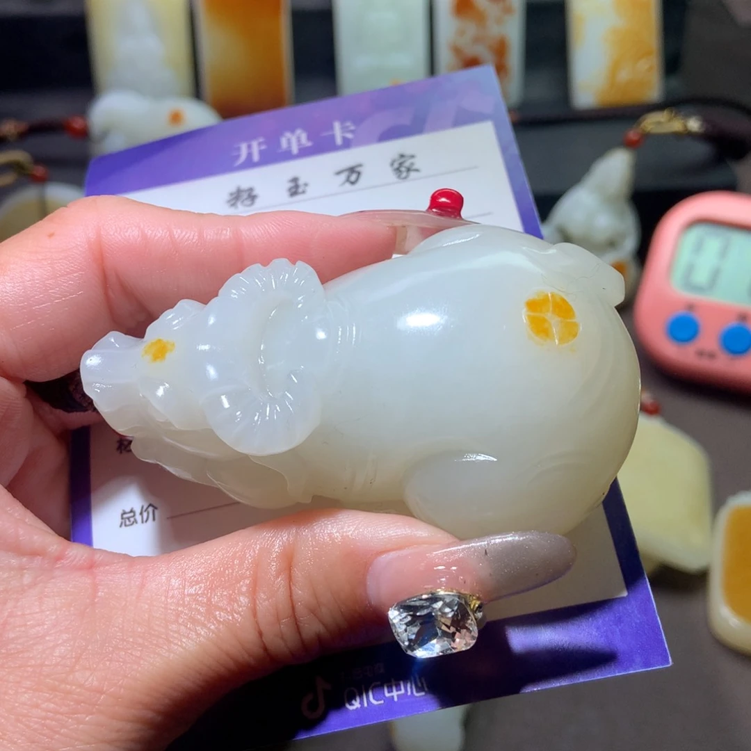 和田玉挂件未镶嵌@***春