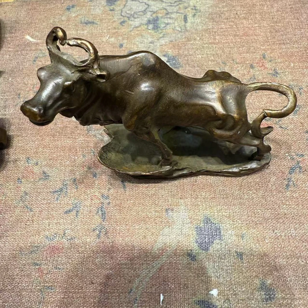 [闪购链接】铜小水牛摆件