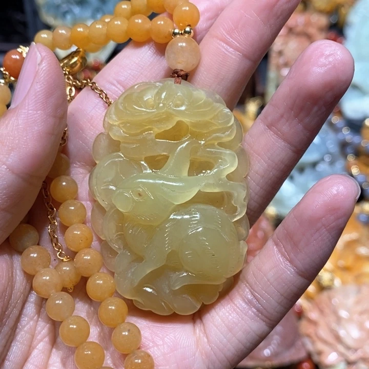 岫玉毛衣链未镶嵌