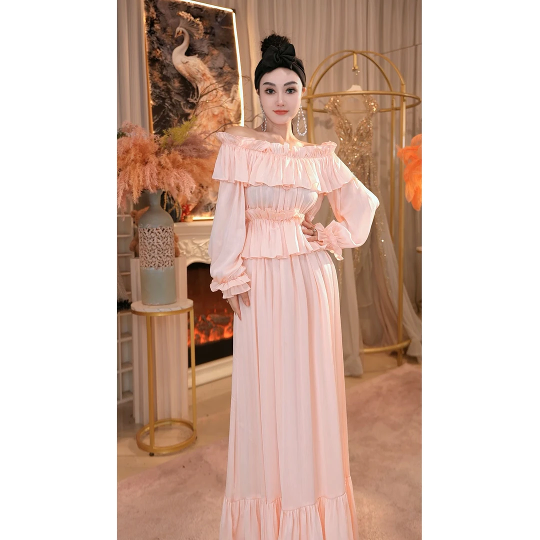 【星姐推荐】星原创高级定制【秀珠小姐】设计师轻奢名媛优雅连衣裙