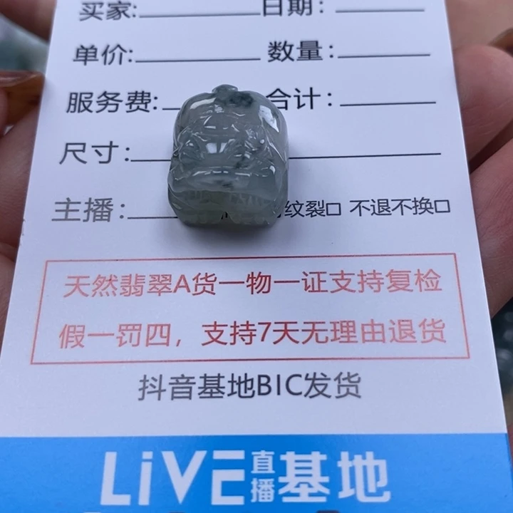 翡翠未镶嵌颈饰多人貔貅