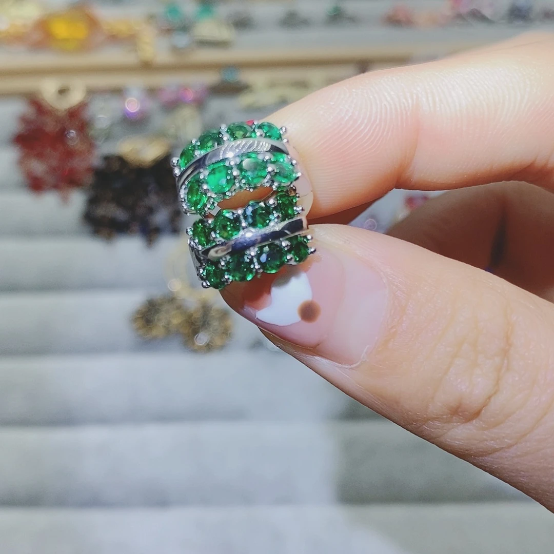 【闪购商品】托帕石耳饰银S925镶嵌