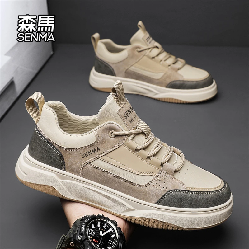 森马男鞋秋季工作上班轻便不累脚休闲板鞋男士透气潮流百搭运动鞋