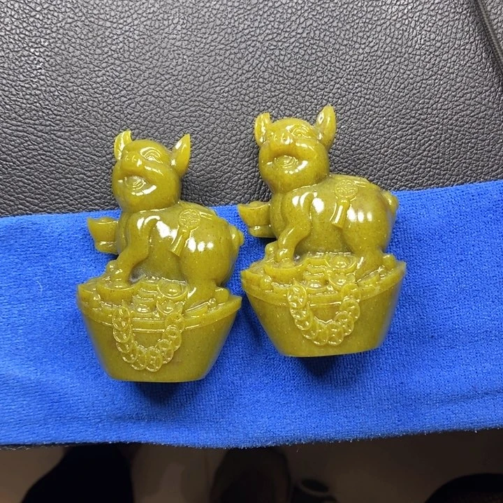 蛇纹石玉（覆膜）珠宝奇石未镶嵌静*