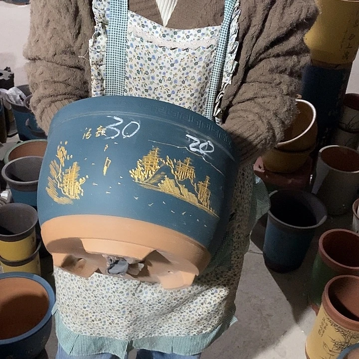 紫砂花盆紫砂花盆