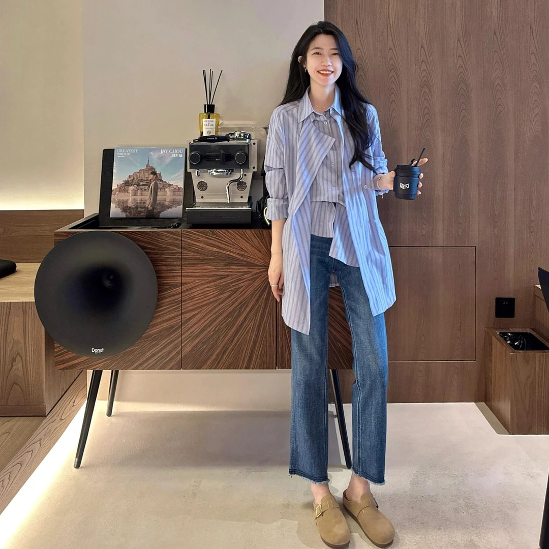 女装夏季百搭宽松慵懒风衬衫新款轻奢高级感通勤纯欲慵懒风女装