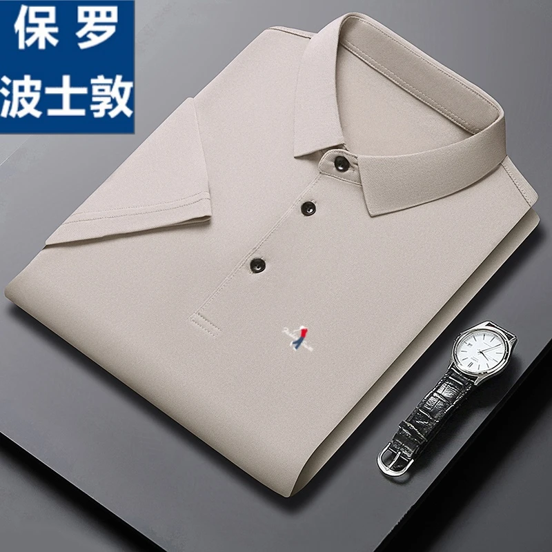 保罗品牌新款男士高档短袖春夏季新款帅气商务翻领POLO男高档t恤