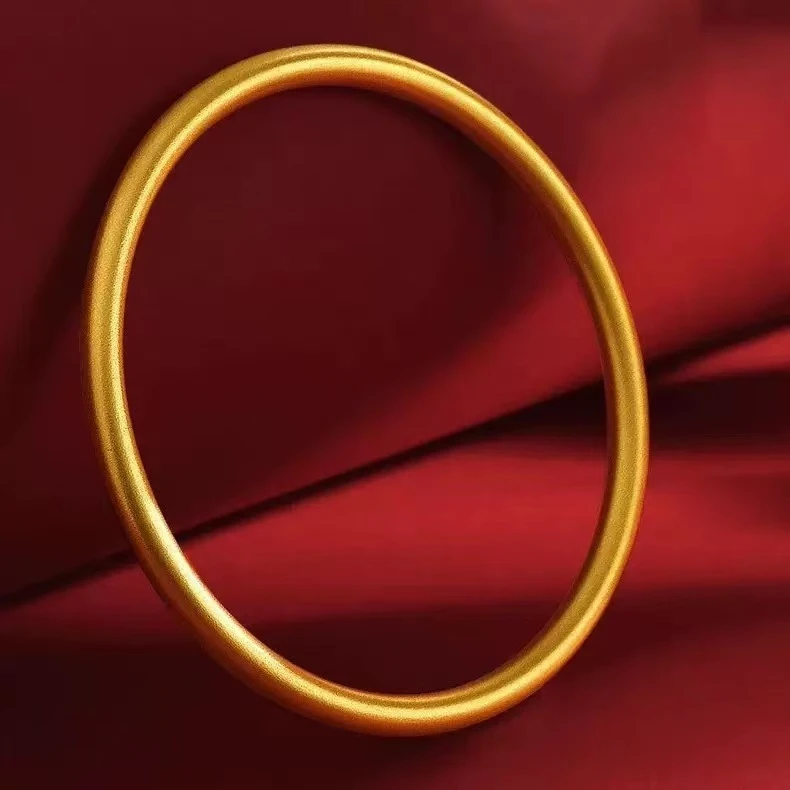 AETEEY010古法素圈手镯实心百搭