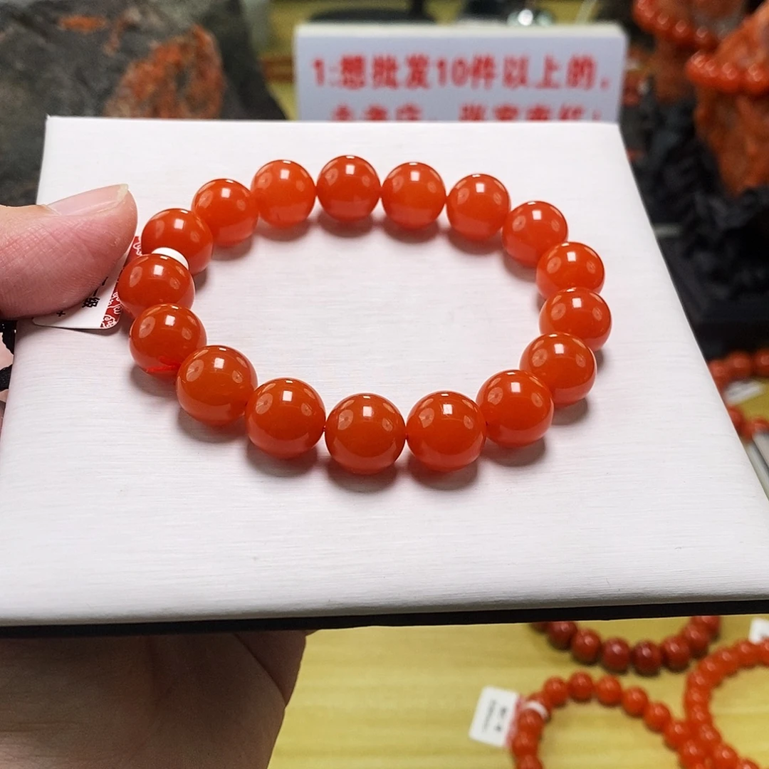 南红玛瑙未镶嵌手链