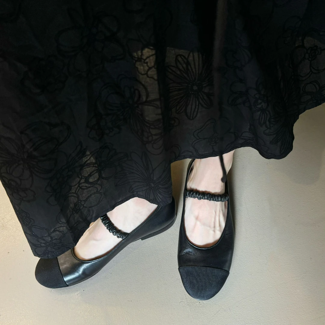 CZCAICAI2025年新款一字带小香风玛丽珍芭蕾鞋女单鞋