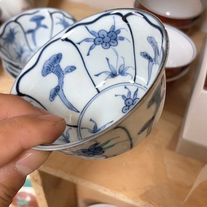 瓷片007 一人直播，看品直播间说序号