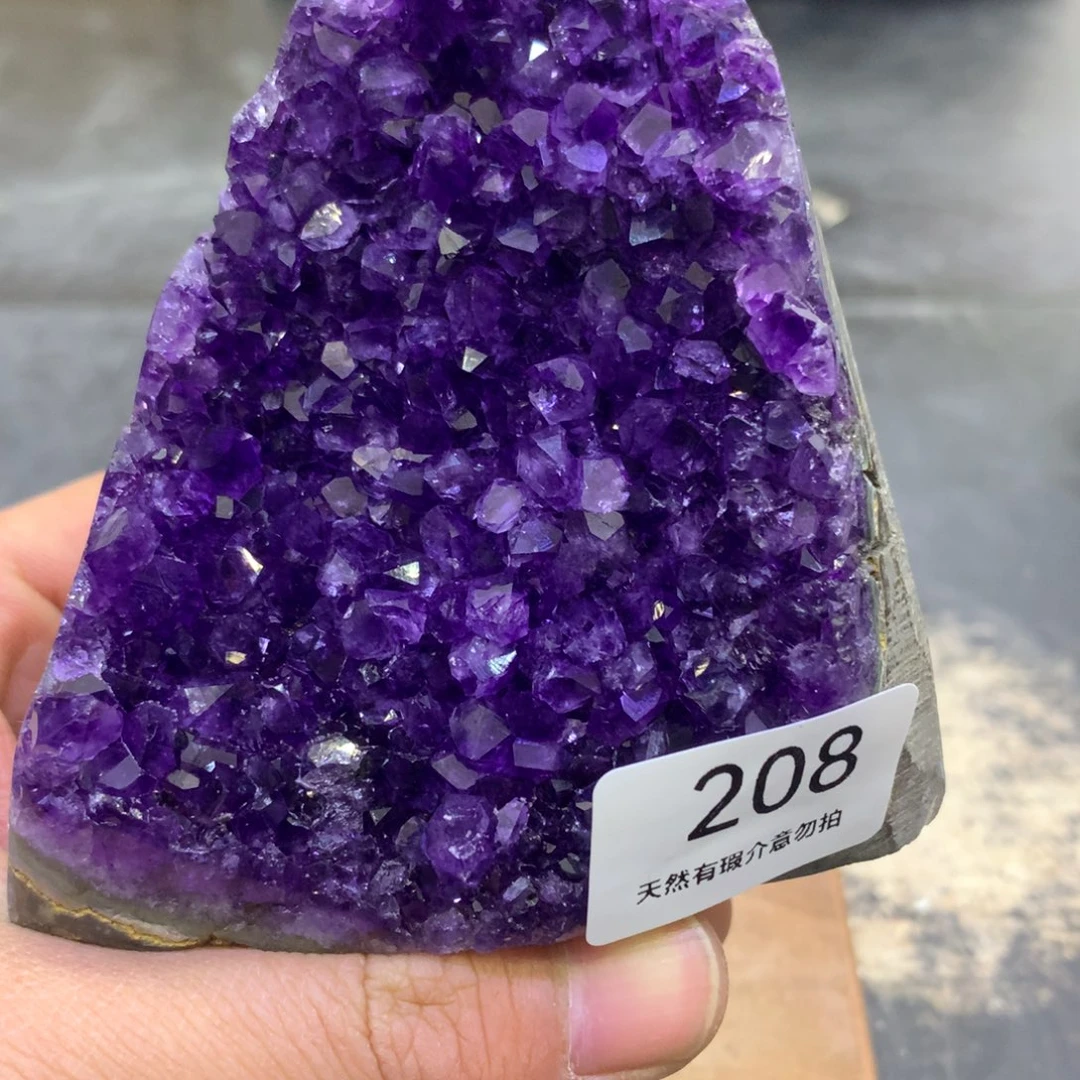 水晶摆件未镶嵌紫晶208