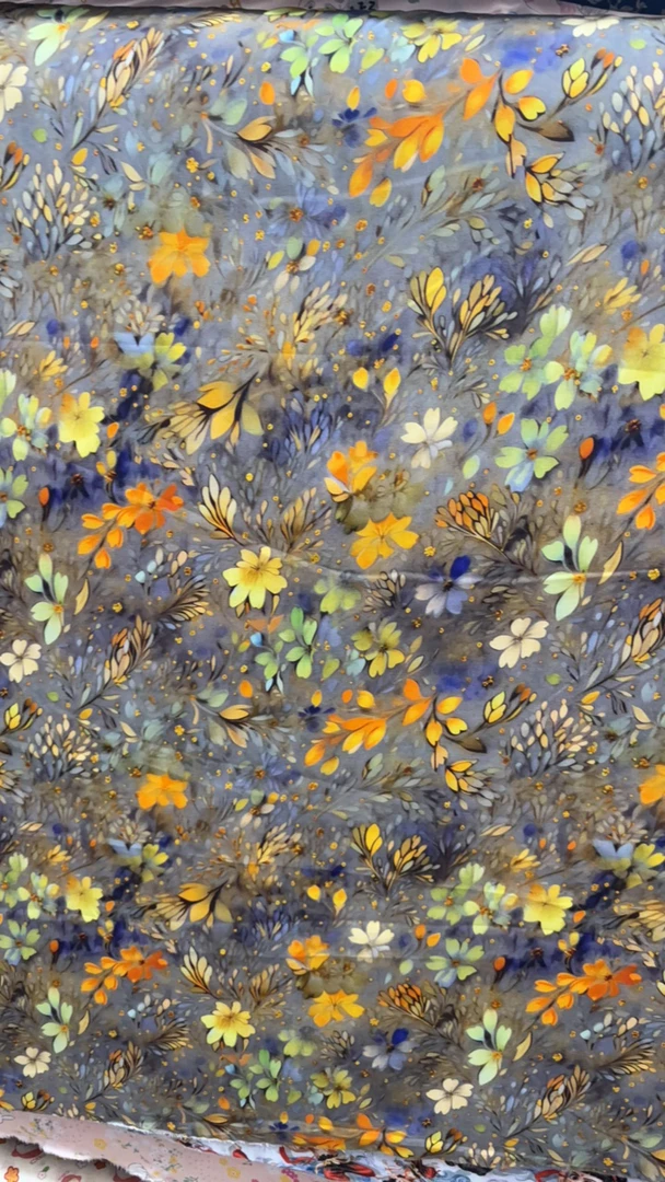 精梳棉数码花1.45幅宽