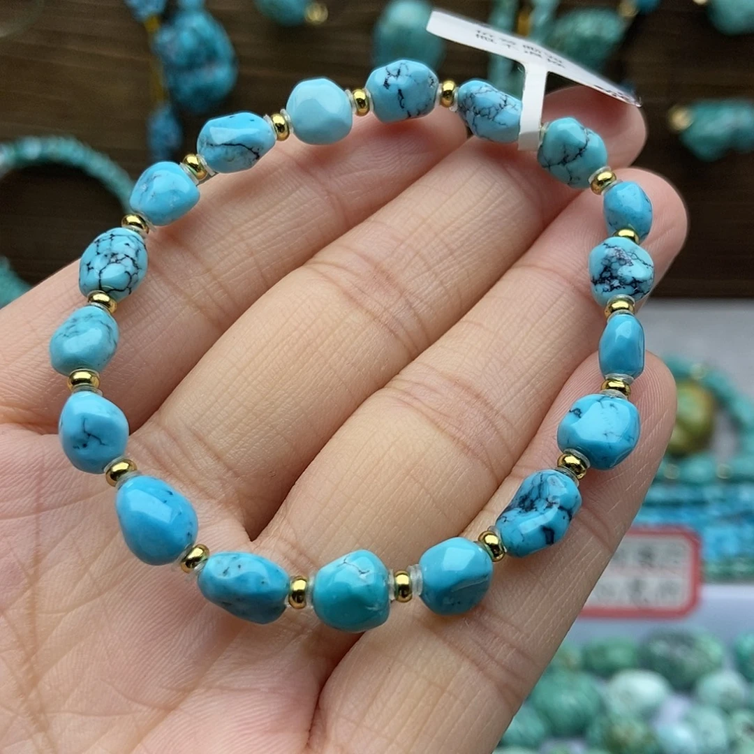 绿松石未镶嵌随型手串