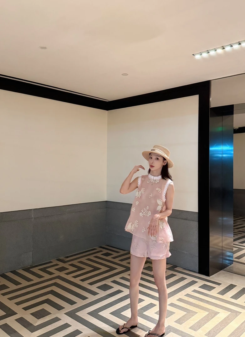 KK颜小新【璇羽】设计感小众时尚气质舒适休闲日常夏季短袖国风套装