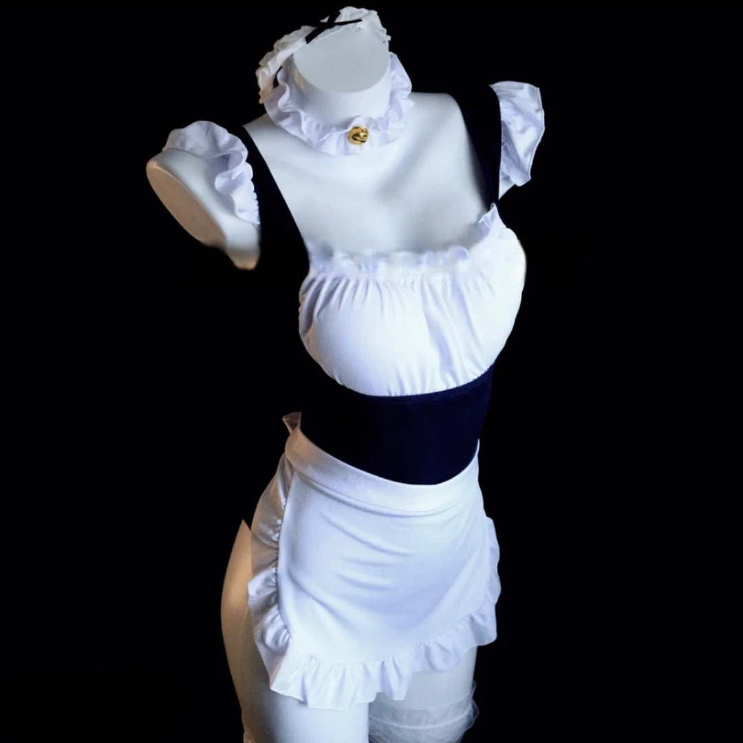 觅趣【甜心女友】纯欲甜美性感辣妹内衣套装带胸垫睡裙可拼接短裙