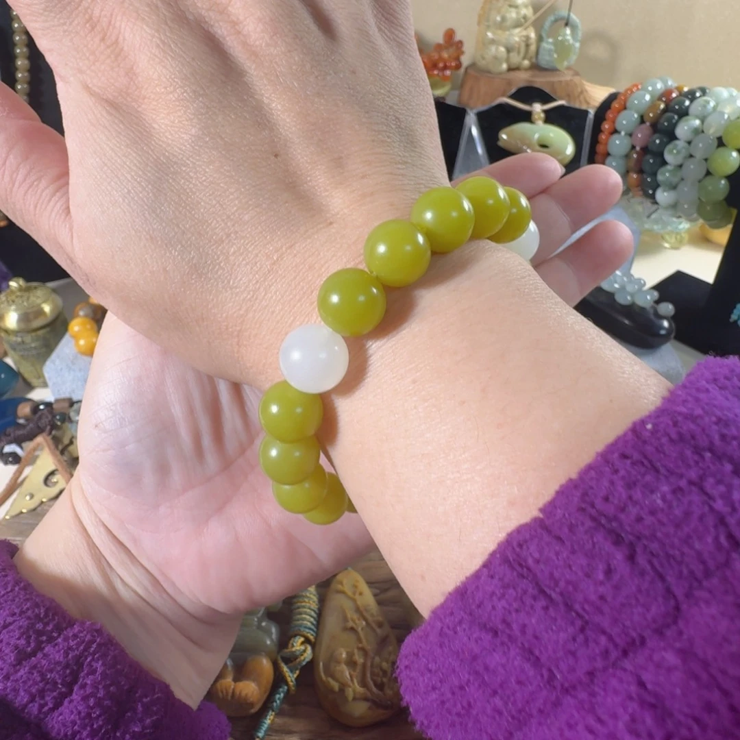 蛇纹石玉未镶嵌手串