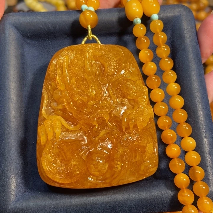 蜜蜡颈饰未镶嵌蜜蜡