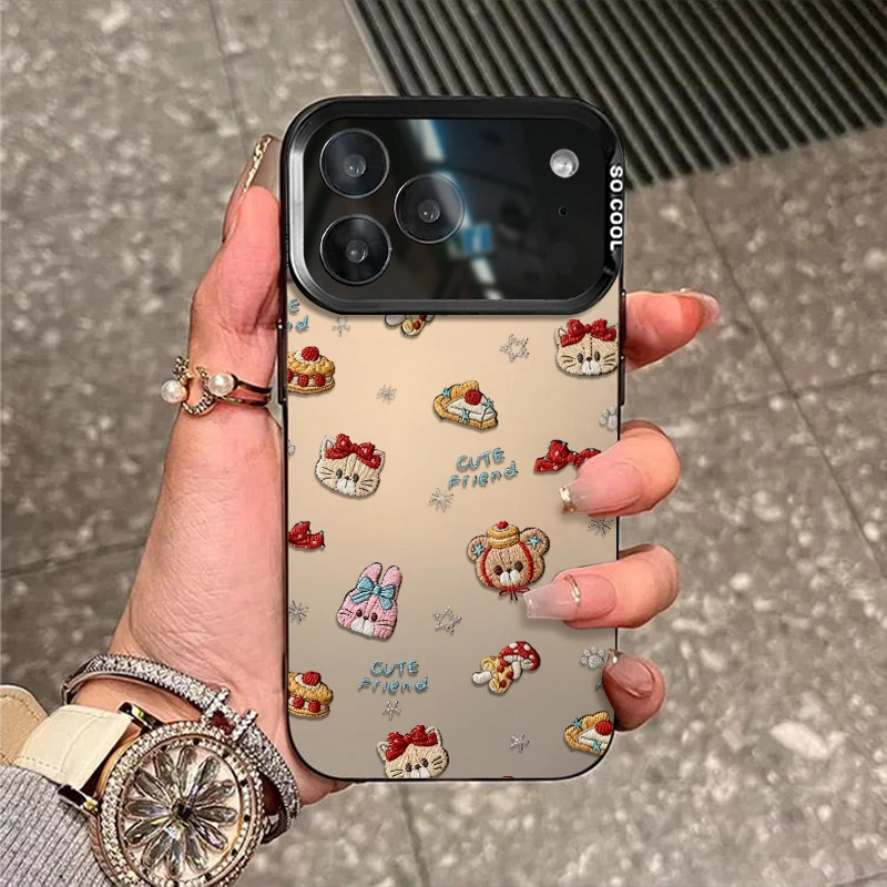 卡通头像适用苹果17promax手机壳iphone17新款16磨砂15彩银14防摔
