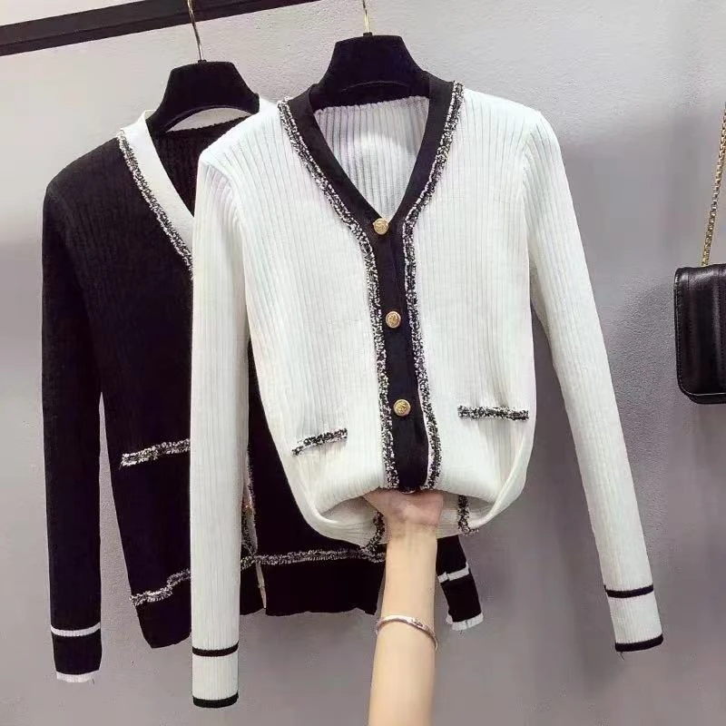 （大码女装）-605时尚早秋新款简约开衫宽松显瘦长袖外套上衣百搭