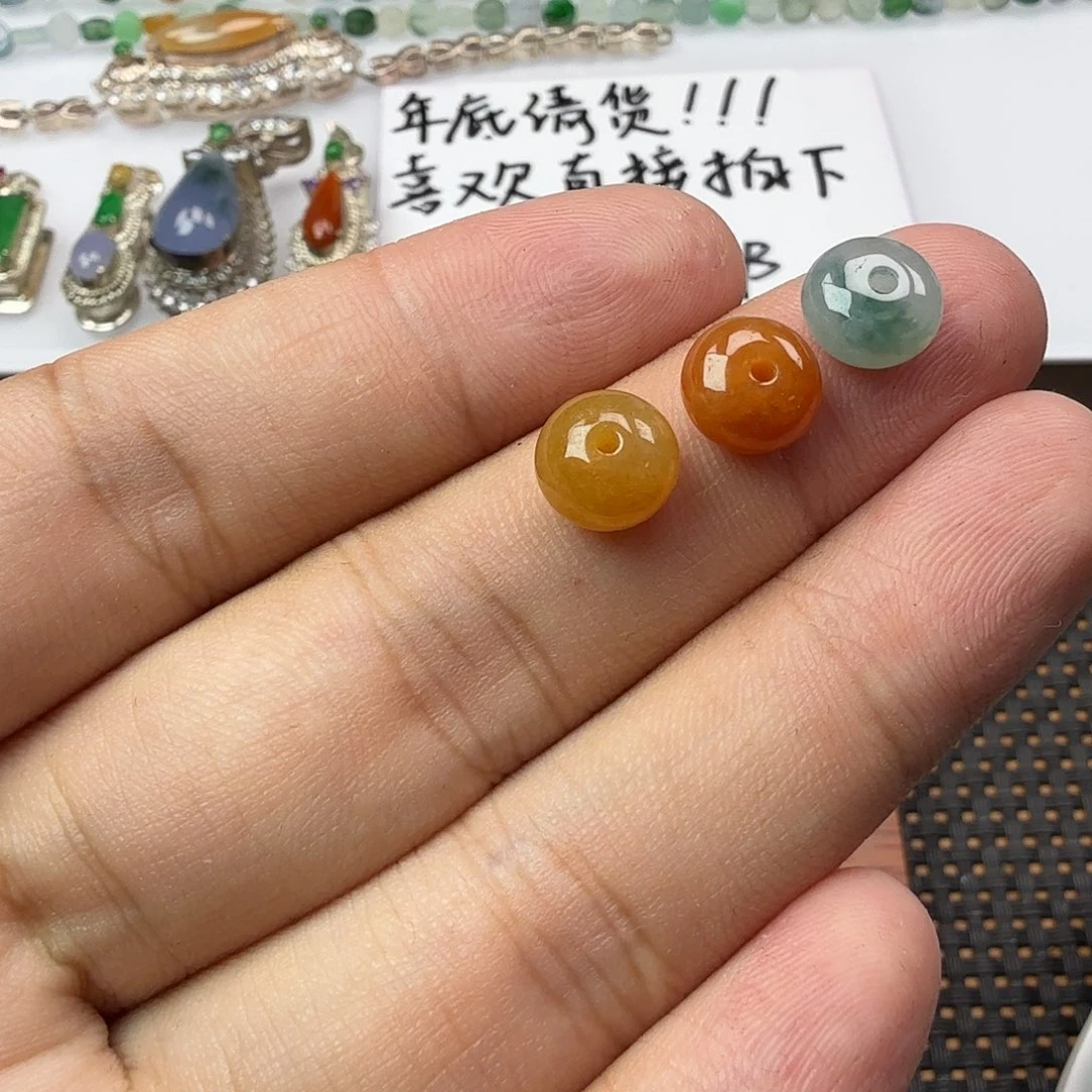 翡翠散珠翡翠鼓珠卡8