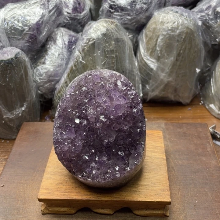 紫晶摆件未镶嵌紫晶