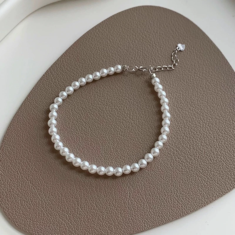 天然珍珠手链4-5mm，16cm小众百搭高级感轻奢闺蜜手串